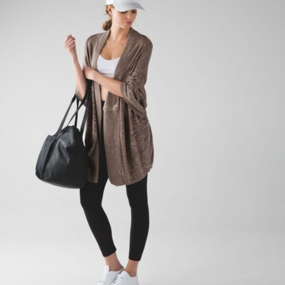 Lululemon Breeze Easy Wrap Heathered Cool Cocoa / Heathered Cashew - Picture 1 of 11